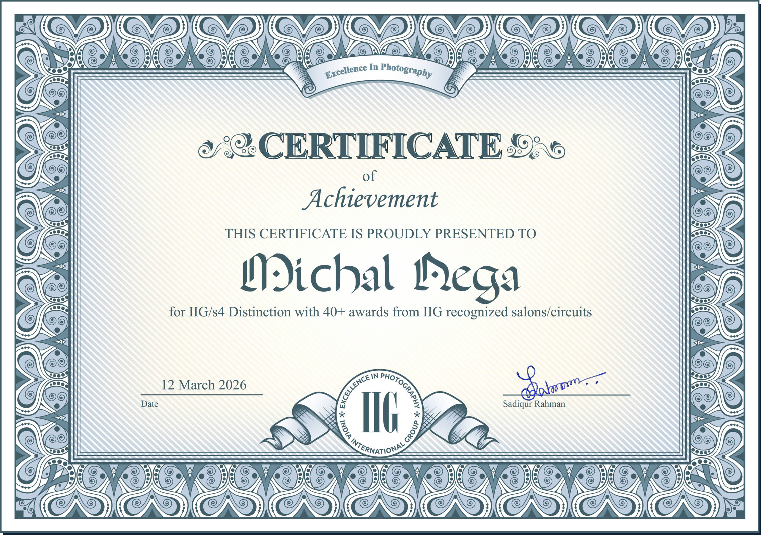 IIG Certificate